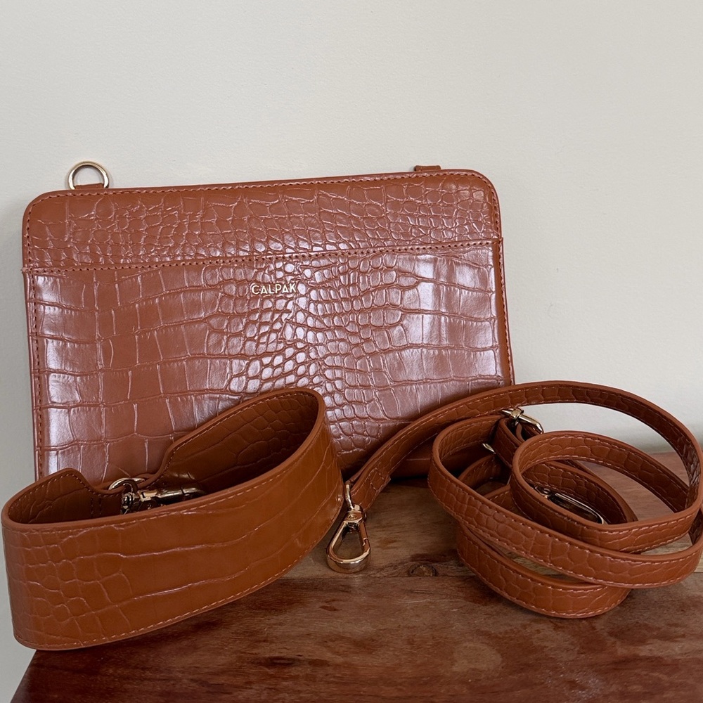 Calpak Croc Crossbody Wallet